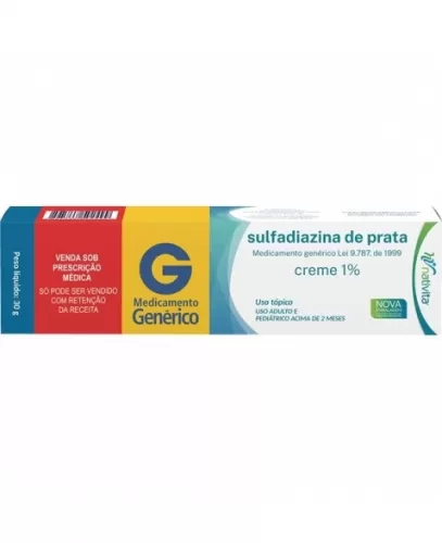 Sulfadiazina de Prata Genérico Nativita Farmacêutica 10mg/g 30g