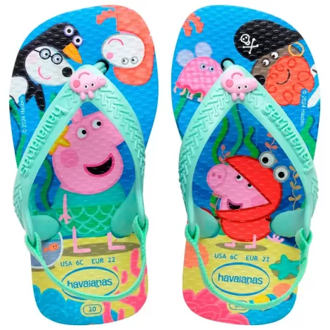 Havaianas Baby Peppa Pig 1056 Azul Lavanda 19