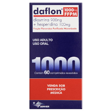 Daflon 1000mg 60 comprimidos revestidos